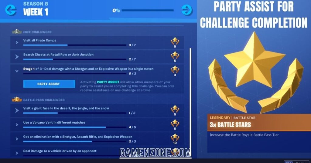 Party Assist for Challenge Completion